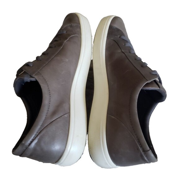 ECCO Soft 7 Shoes Men\'s Size 10.5 Gray Leather Comfort Lace Up Casual Sneakers main image 10